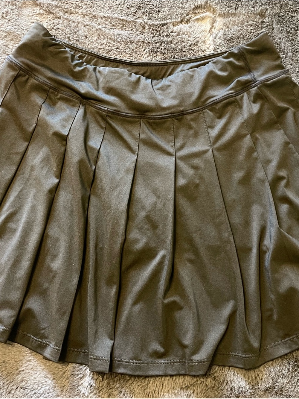 Black Pleated Athletic Skort